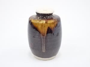 京焼　桶谷定一造　肩衝茶入　□z